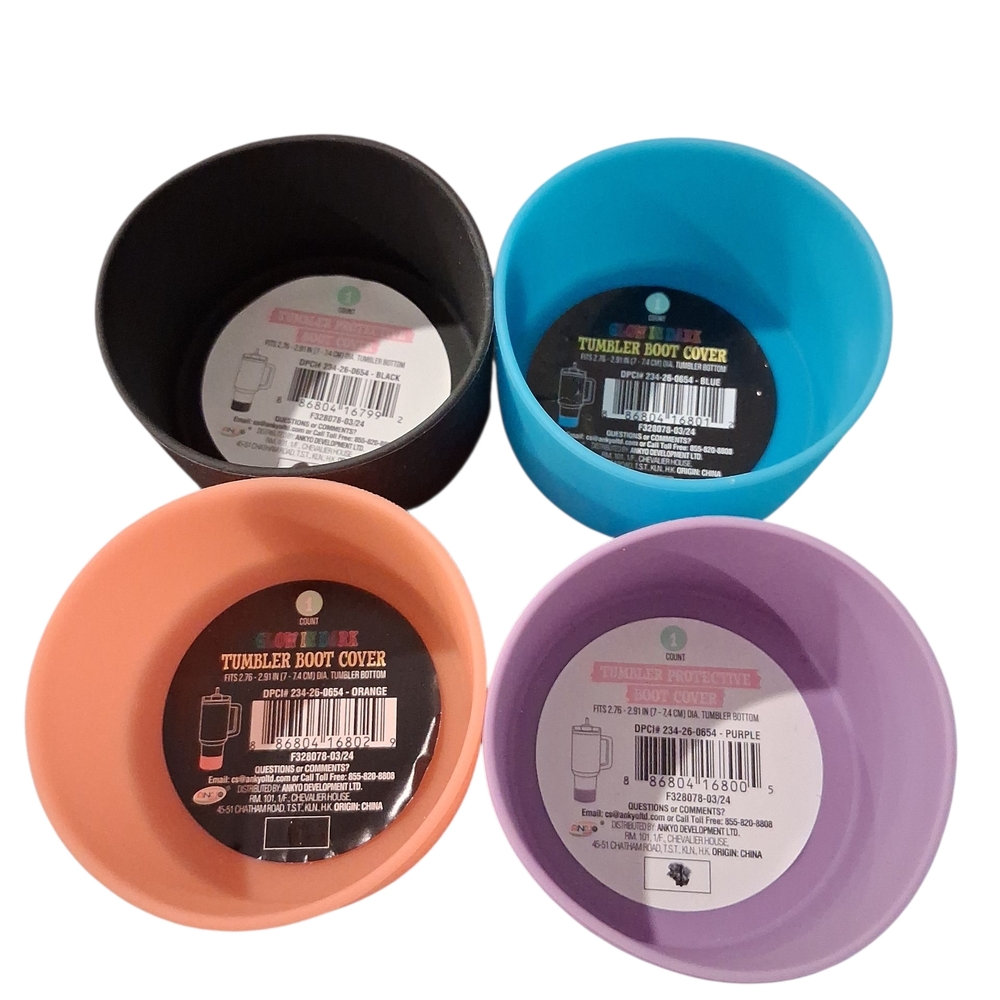 Colorful Tumbler Boot Covers Set